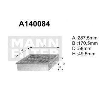 A140084 Filtr powietrza Denckermann