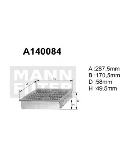 A140084 Filtr powietrza Denckermann