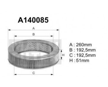 A140085 Filtr powietrza Denckermann