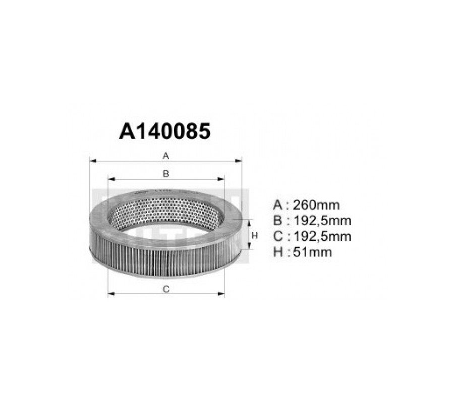 A140085 Filtr powietrza Denckermann