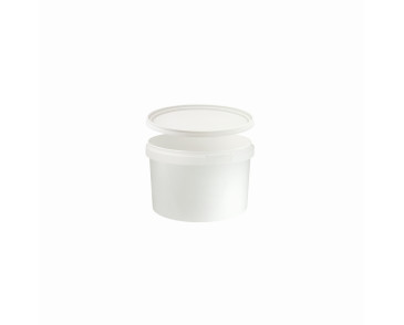 POJEMNIK PLASTIKOWY PP BIAŁY Z POKRYWKĄ 550ML / BOLL