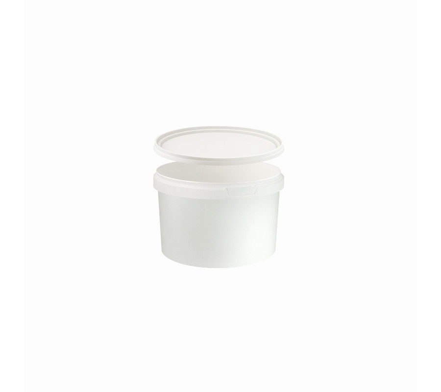 POJEMNIK PLASTIKOWY PP BIAŁY Z POKRYWKĄ 550ML / BOLL