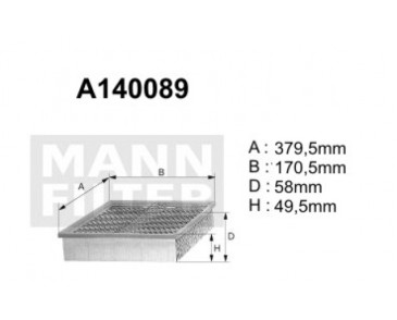 A140089 Filtr powietrza Denckermann