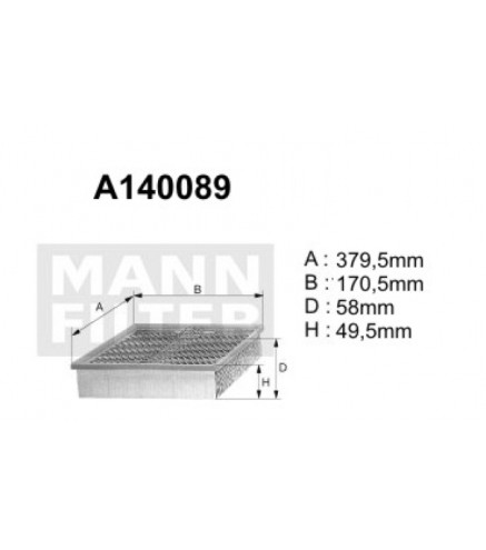 A140089 Filtr powietrza Denckermann