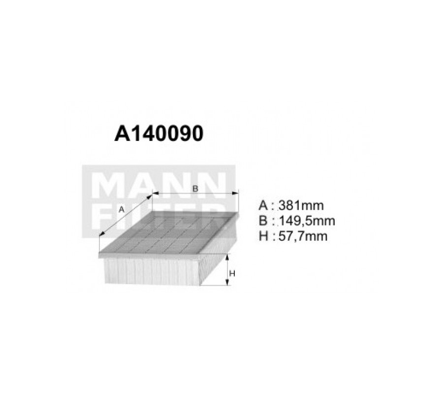 A140090 Filtr powietrza Denckermann