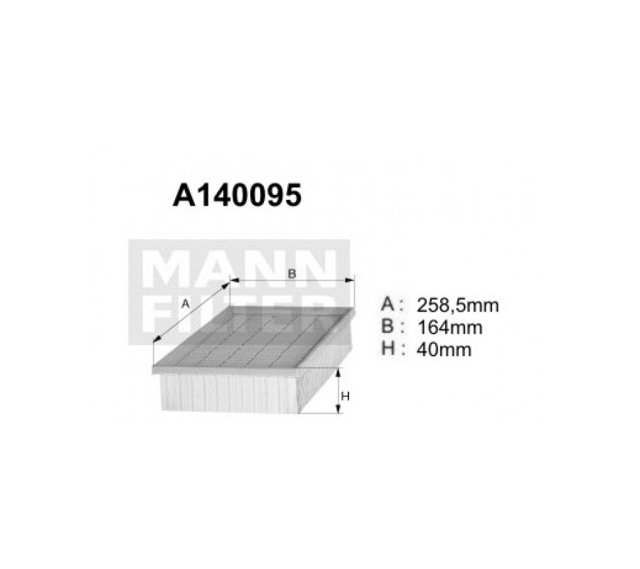 A140095 Filtr powietrza Denckermann