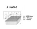 A140095 Filtr powietrza Denckermann