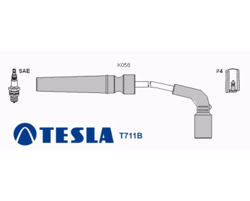 T711G Przewody zapłonowe TESLA