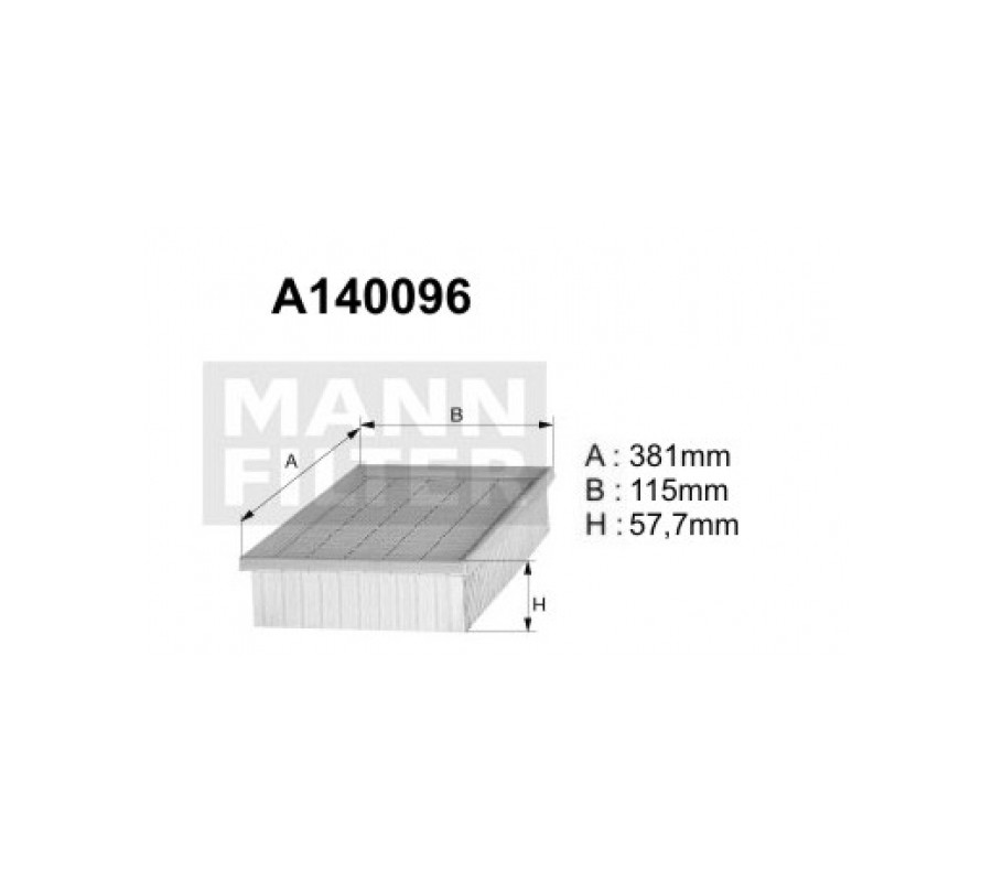 A140096 Filtr powietrza Denckermann