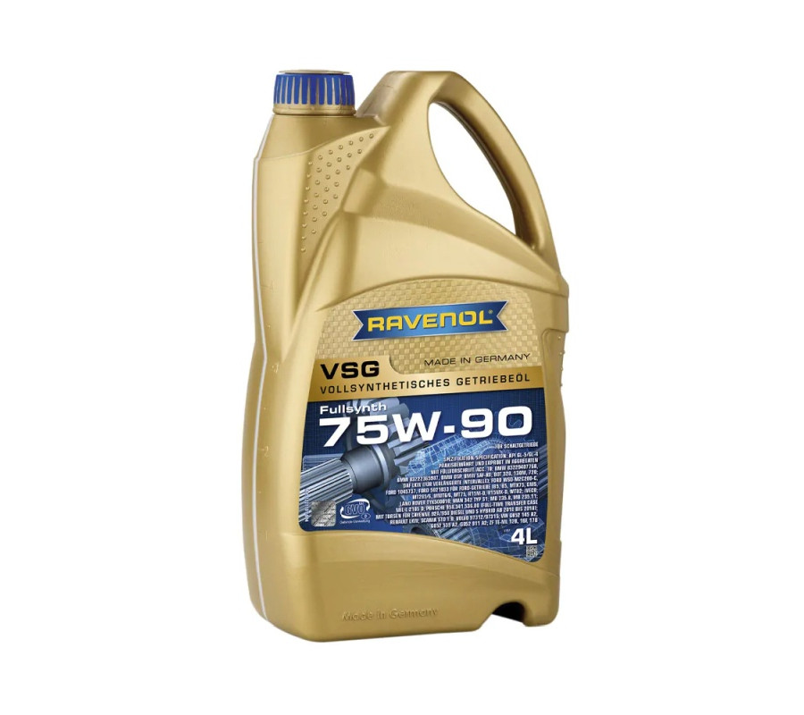 OLEJ RAVENOL VSG 75W90 4L API GL4/5 / MB 235.8 / MAN 342 TYP S-1 / VOLVO 97312/97315 / POJAZDY CIĘŻAROWE