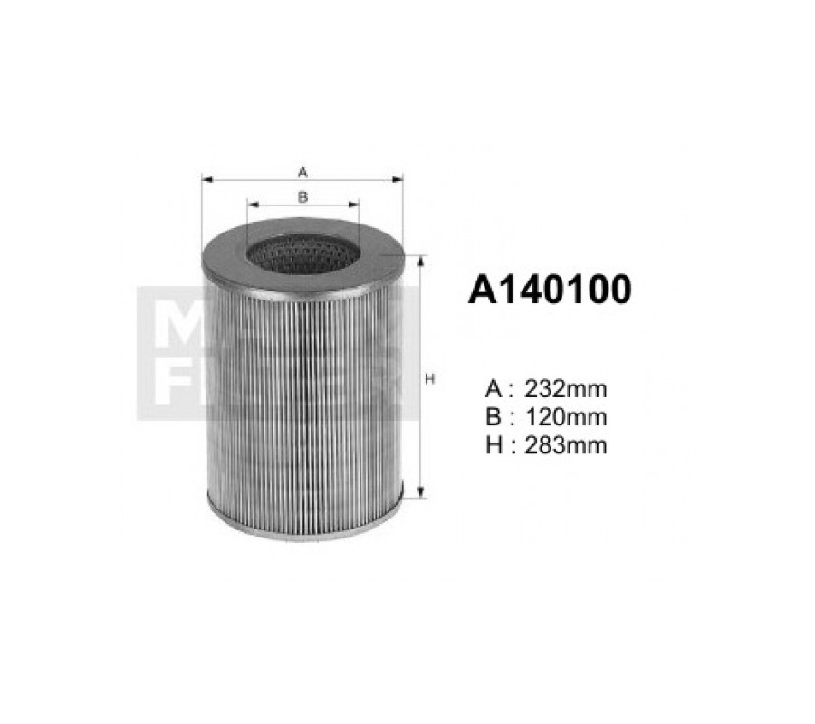 A140100 Filtr powietrza Denckermann