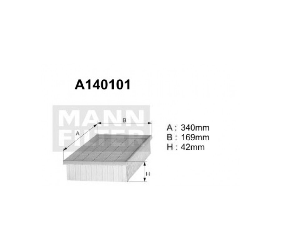 A140101 (AP182) Filtr powietrzaDenckermann