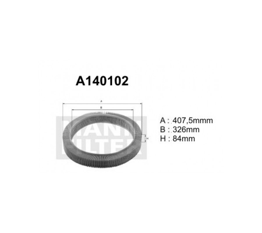 A140102 Filtr powietrza Denckermann