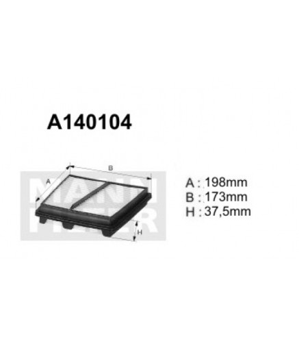 A140104 Filtr powietrza Denckermann
