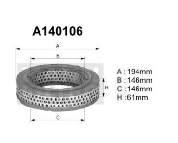 A140106 Filtr powietrza Denckermann