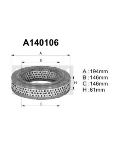 A140106 Filtr powietrza Denckermann