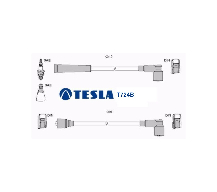 T724B Przewody zapłonowe TESLA
