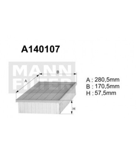 A140107 Filtr powietrza Denckermann