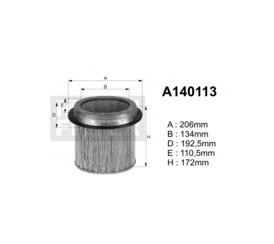 A140113 Filtr powietrza Denckermann