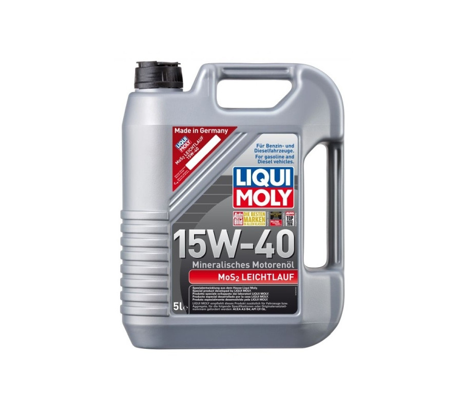 OLEJ LIQUI MOLY 15W40 5L MOS2 LEICHTLAUF SUPER A3/B4