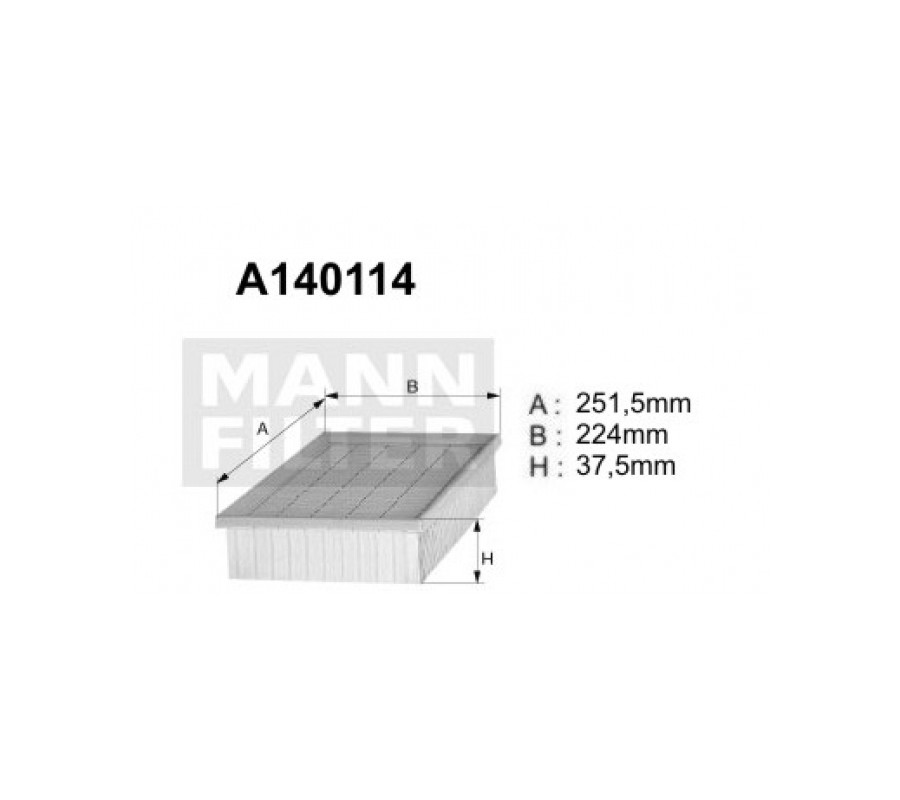 A140114 Filtr powietrza Denckermann