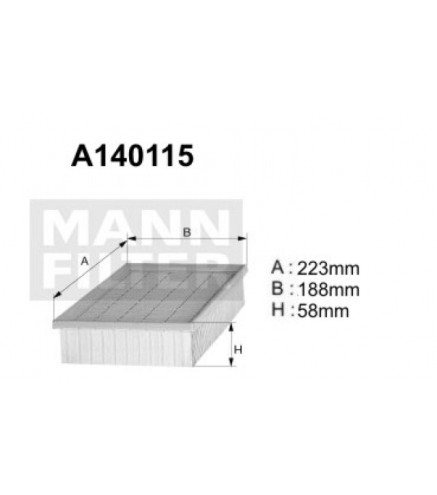 A140115 (AP153) Filtr powietrzaDENCKERMANN