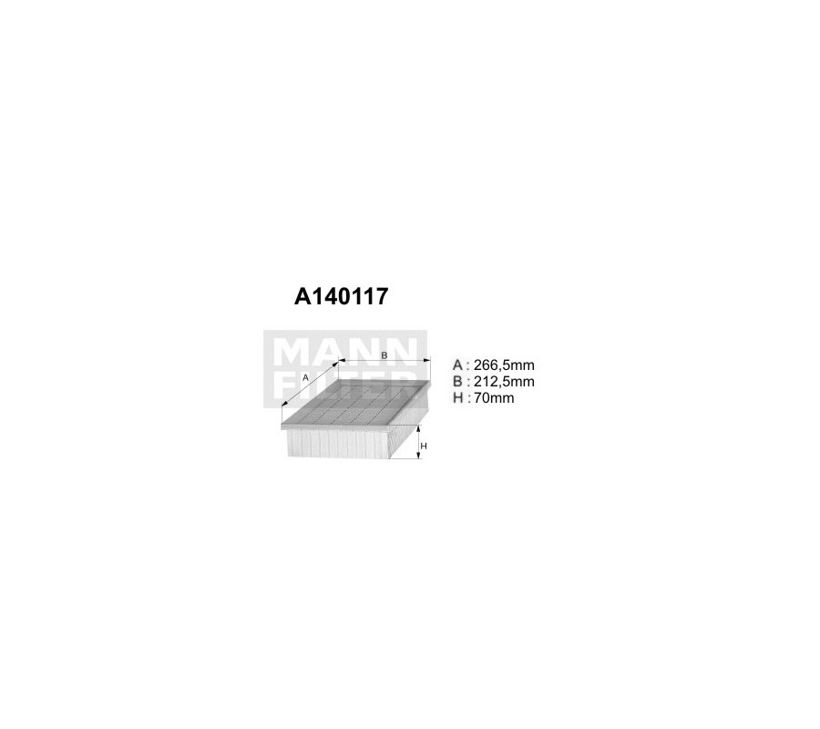A140117 (AP179/2) Filtr powietrzaDENCKERMANN