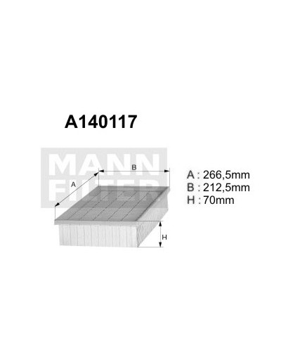A140117 (AP179/2) Filtr powietrzaDENCKERMANN