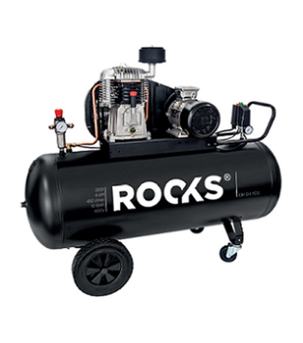 KOMPRESOR TŁOKOWY 200 L - 4 KM - 450 L/MIN - 10 BAR - 400V