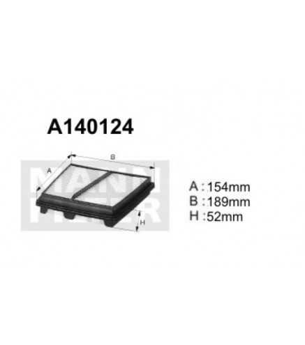 A140124 Filtr powietrza Denckermann