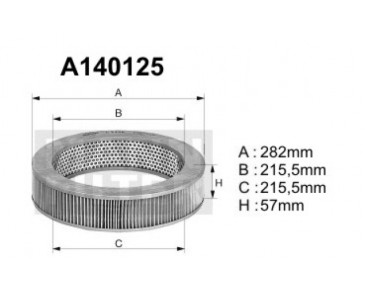 A140125 Filtr powietrza Denckermann
