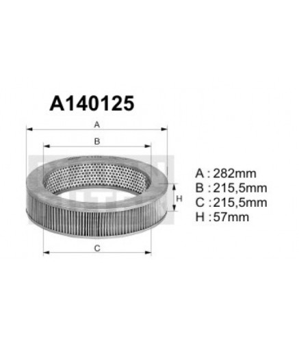 A140125 Filtr powietrza Denckermann