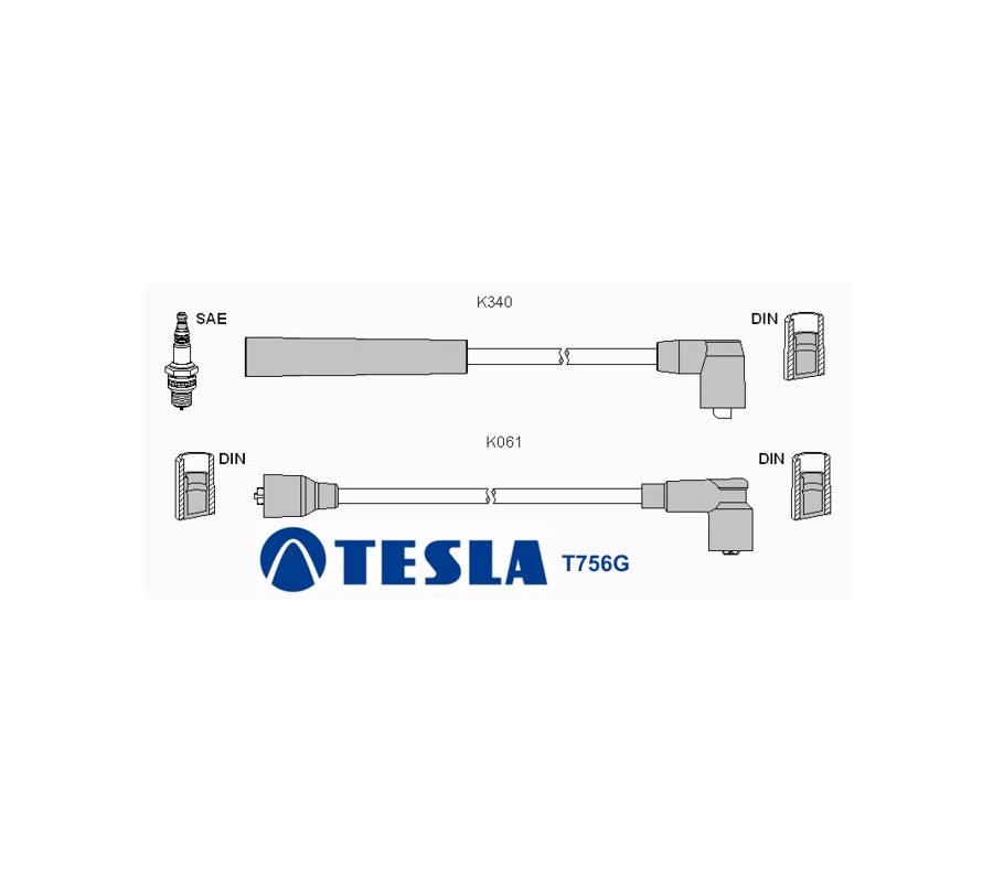 T756G Przewody zapłonowe TESLA
