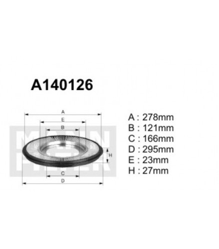 A140126 Filtr powietrza Denckermann
