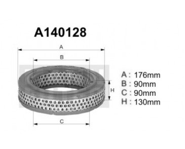 A140128 (AR274) Filtr powietrzaDENCKERMANN