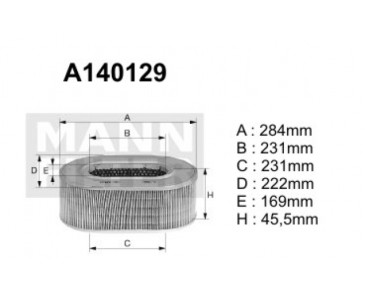 A140129 Filtr powietrza Denckermann