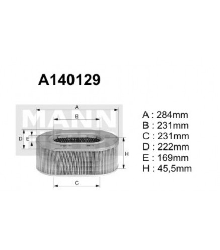 A140129 Filtr powietrza Denckermann