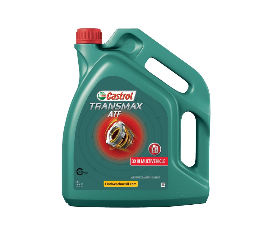 OLEJ CASTROL TRANSMAX ATF DX III MULTIVEHICLE 5L / DEX IIIH / MAN 339 Z1 V1 / 236.9 / VOLVO 97340 / PRZEKŁADNIOWY
