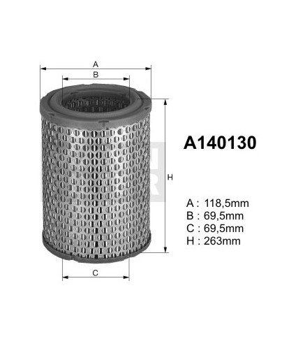 A140130 (AR265/1) Filtr powietrzaDENCKERMANN