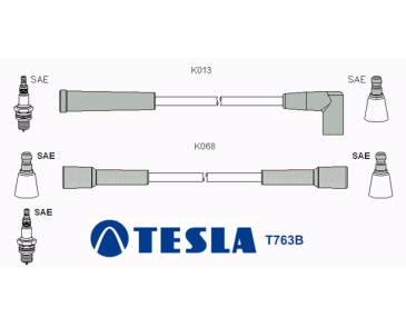 T763B Przewody zapłonowe TESLAOpel