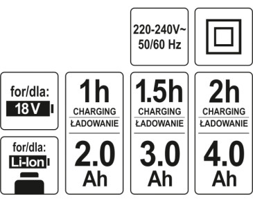 ŁADOWARKA 18V 60 MIN