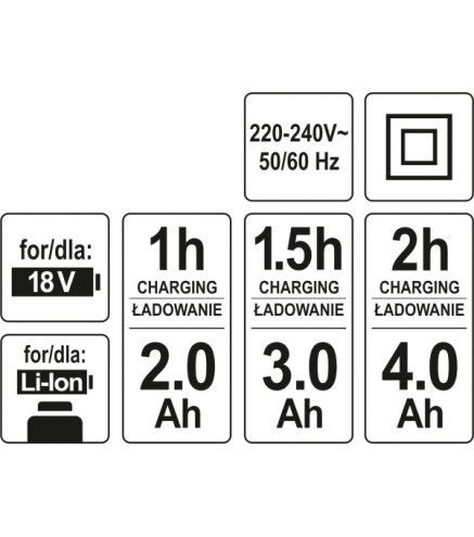 ŁADOWARKA 18V 60 MIN