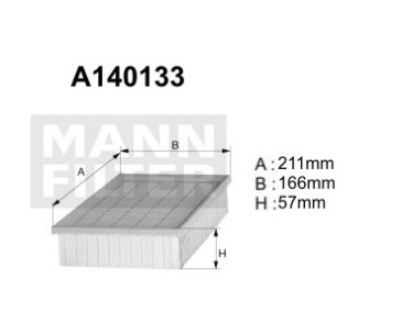 A140133 (AP072) Filtr powietrzaDENCKERMANN