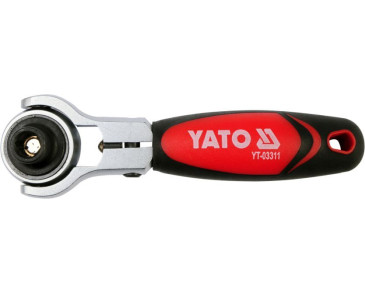 GRZECHOTKA 1/4 Z OBROTOWĄ GŁOWICĄ DO BITÓW I NASADEK