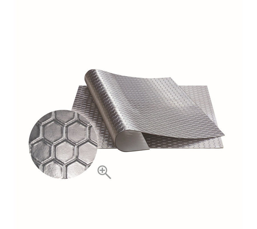 SAMOPRZYLEPNA MATA GŁUSZĄCA 50 X 50 CM Z ALUMINIUM / PLASTER MIODU / BOLL