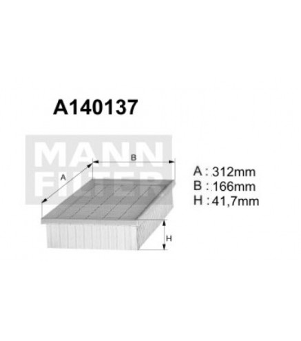 A140137 Filtr powietrza Denckermann