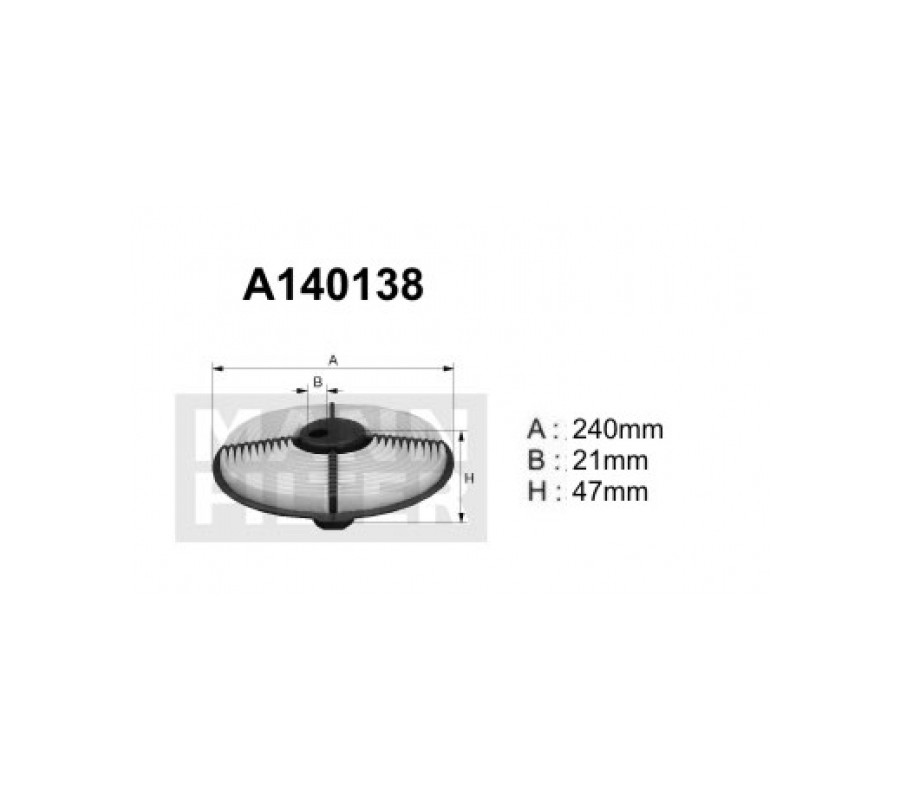A140138 (AK337, A140240) Filtr powietrzaDENCKERMANN