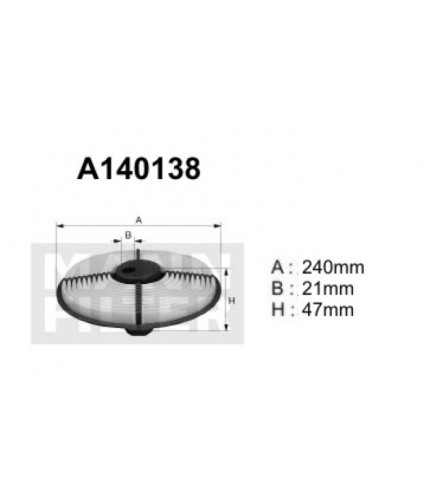 A140138 (AK337, A140240) Filtr powietrzaDENCKERMANN
