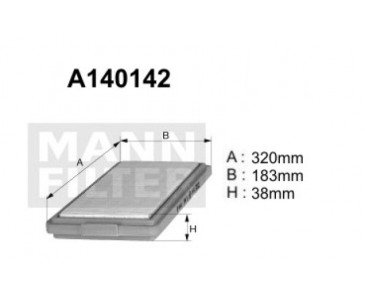A140142 (AP025) Filtr powietrzaDENCKERMANN