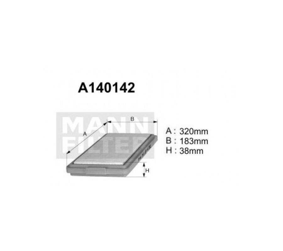 A140142 (AP025) Filtr powietrzaDENCKERMANN